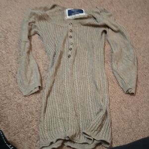 American Eagle Outfitters Taupe Crew Neck Sweater